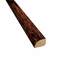 Prefinished Moroccan Cherry Hevea Hardwood 1/2 in thick x .75 in wide x 78 in Length Shoe Molding